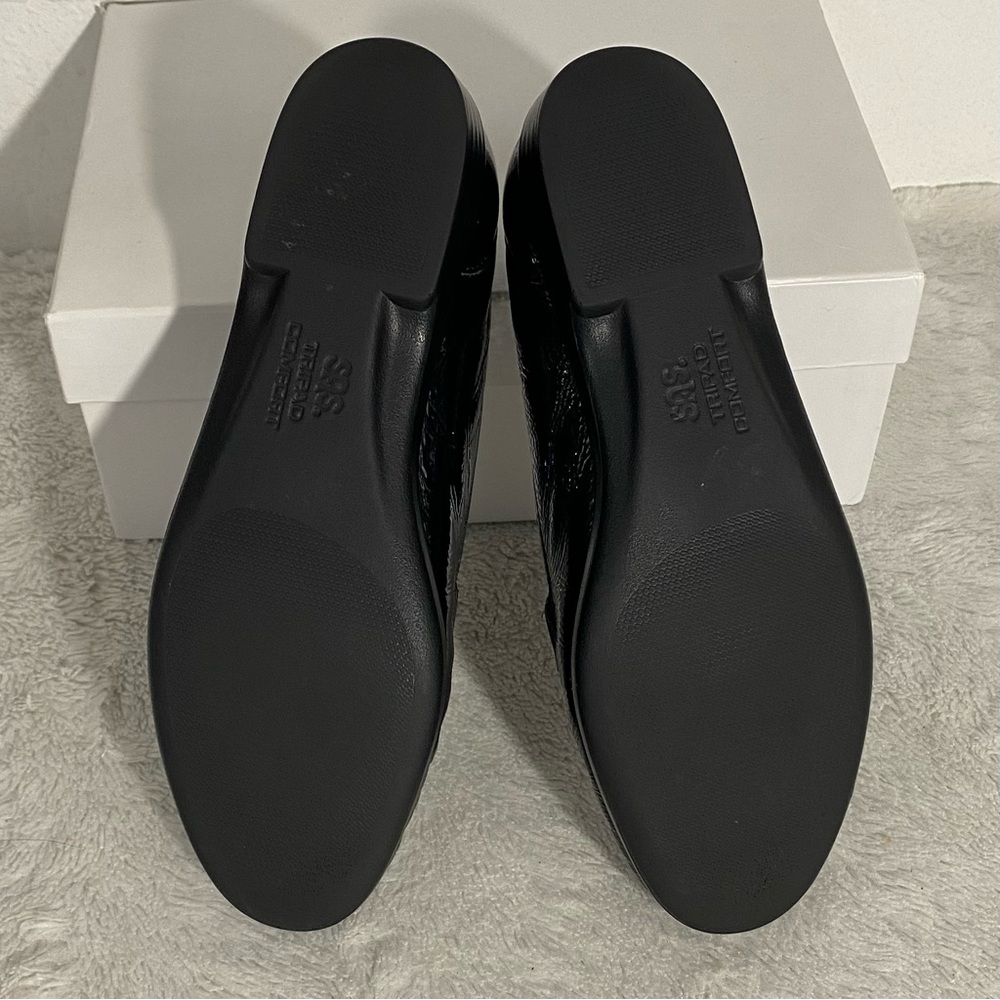 SAS Metro Black Patent Leather Loafers Women’s Size 7.5 Tripad Comfort Footbed - Picture 7 of 11